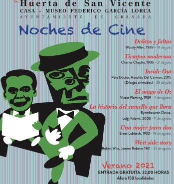 &copy;Ayto.Granada: EL CICLO 'NOCHES DE CINE' VUELVE ESTE VERANO A LA HUERTA DE SAN VICENTE CON LA PROYECCI�N DE T�TULOS CONSAGRADOS DE LA HISTORIA CINEMATOGR�FICA 