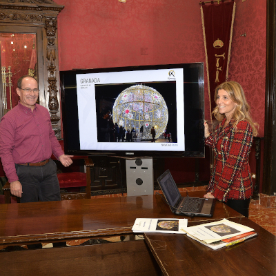 ©Ayto.Granada: Una gigantesca esfera transitable en 3D que ofrecer un espectculo de luz y sonido, princpial novedad del alumbrado navideo