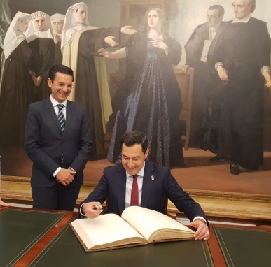 &copy;Ayto.Granada: El alcalde de Granada recibe en visita institucional al presidente de la Junta de Andaluc�a con el que aborda proyectos de futuro para la ciudad 