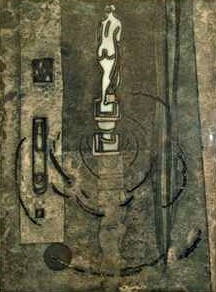 Escena con representacin de escultura
