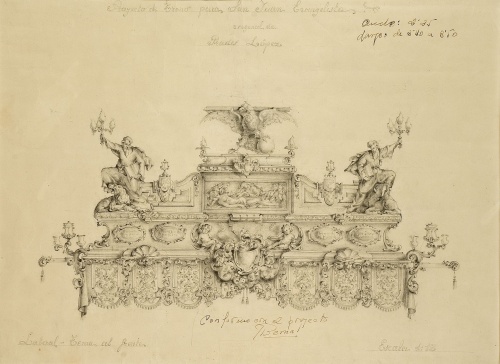 Trono para San Juan Evangelista