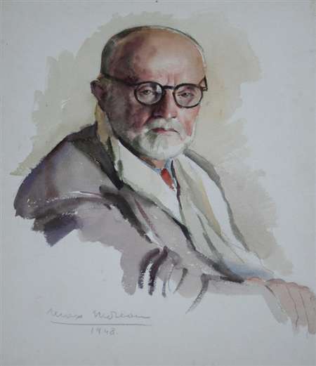 Retrato de hombre con gafas
